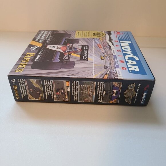 IBM PC INDYCAR RACING BIG BOX 3.5" MSDOS COMPUTER GAME 1993 VIRGIN - Picture 4 of 10
